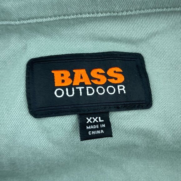 Bass Outdoor XXL Stretch Worker Shacket Lily Pad Green Flex Smart Tech NWT 4167 - Picture 3 of 12